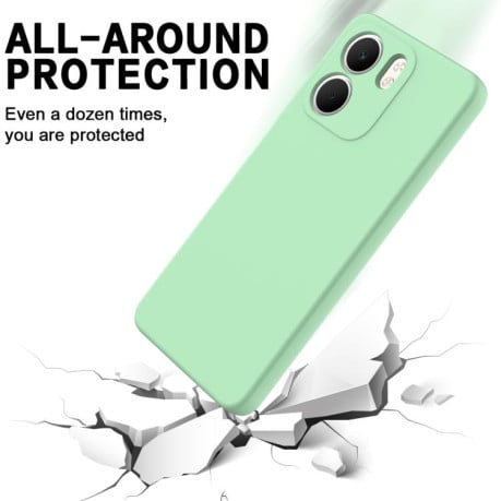 Силіконовий чохол Solid Color Liquid Silicone на OPPO A5x 4G/5G - зелений