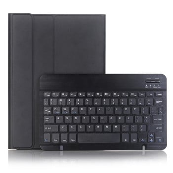 Чохол - клавіатура Lambskin Texture Bluetooth Touch Keyboard Leather для  iPad Pro 11 2024 - чорний