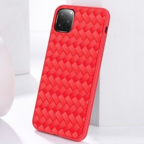 Чехол JOYROOM Milan Series Weave Plaid Texture на iPhone 11 Pro Max-красный