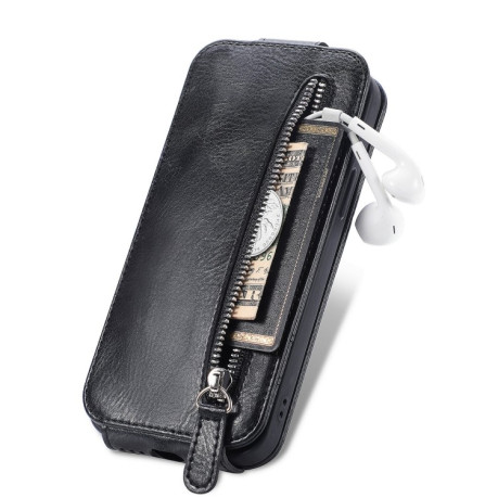 Фліп-чохол Zipper Wallet Vertical для OPPO A17 - чорний