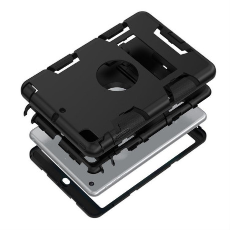Противоударный Чехол с подставкой Kickstand Detachable 3 in 1 Hybrid черный для iPad mini 3/ 2/ 1