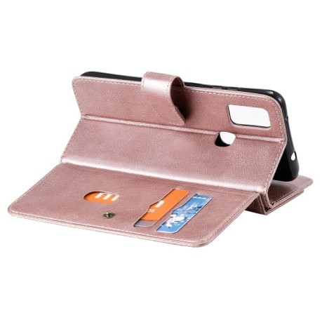 Чехол-кошелек Multifunctional accessory на Samsung Galaxy M51 - розовое золото
