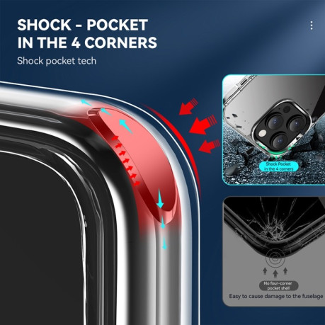 Противоударный чехол Corner Airbag Holder для iPhone 14 Pro - прозрачный
