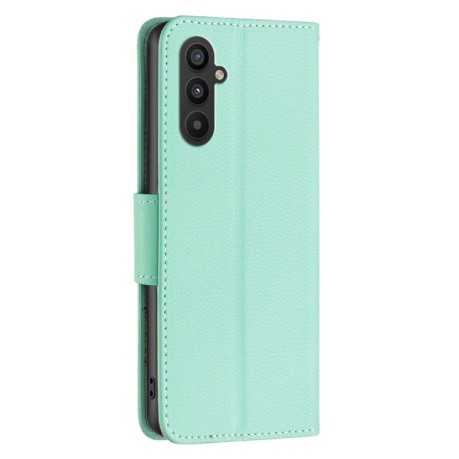 Чохол-книжка Litchi Texture Pure Color на Samsung Galaxy A24 4G - зелений