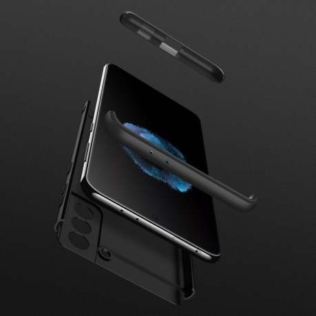 Противоударный чехол GKK Three Stage Splicing Full Coverage для Samsung Galaxy S21 Plus - черный
