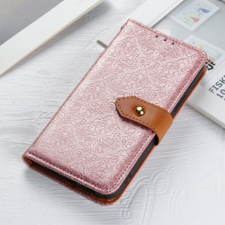 Чехол-книжка European Floral на Xiaomi Poco M3 Pro/Redmi Note 10 5G/10T/11 SE - розовый