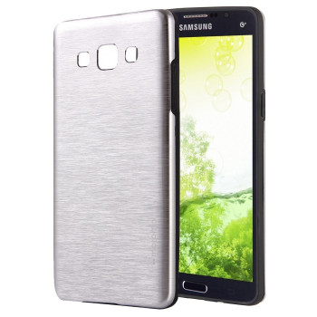 Металлический Чехол Motomo Brushed Texture Silver для Samsung Galaxy J7