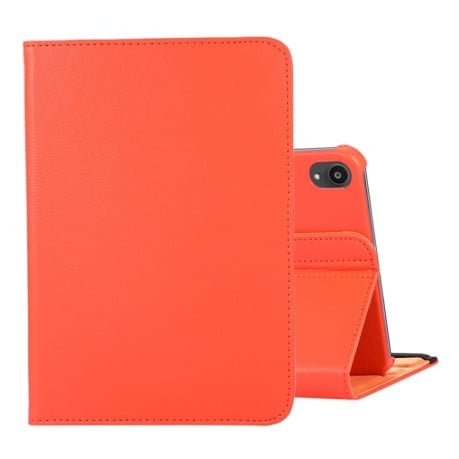 Чехол-книжка 360 Degree Rotation Litchi для iPad mini 6 - оранжевый