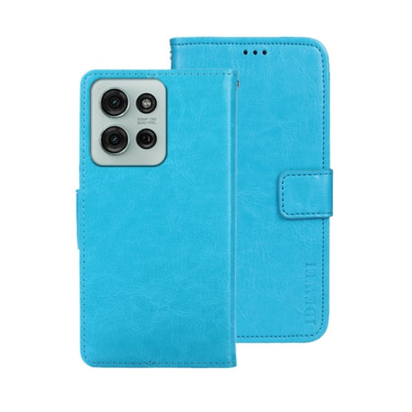 Чохол-книжка idewei Crazy Horse Texture для Motorola Moto G75 5G - блакитний
