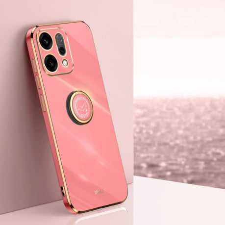 Чехол XINLI Straight Edge с держаталем-подставкой на OPPO Reno14 5G Global - красный