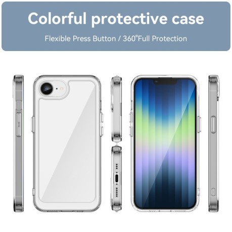 Чохол протиударний Colorful Acrylic Series для iPhone 16e - прозорий