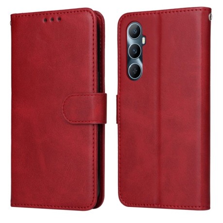 Чехол-книжка Classic Calf Texture Flip Leather для Realme C65 4G - красный