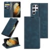 Чехол-книжка Retro-skin Business Magnetic на Samsung Galaxy S22 Ultra 5G - синий