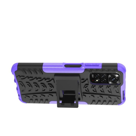 Протиударний чохол Tire Texture на Xiaomi Redmi Note 12S/11S/11 - фіолетовий