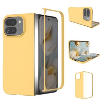 Противоударный чехол Skin Feel PC на Google Pixel 10 Pro Fold — жёлтый