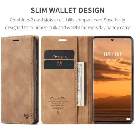 Чехол-книжка CaseMe-013 Multifunctional на Realme 11 Pro／Realme 11 Pro+ - коричневый