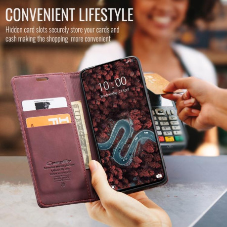 Чохол-книжка CaseMe-013 Multifunctional на Xiaomi Poco X7 Pro - червоний