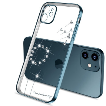 Ультратонкий чехол Electroplating Dandelion для iPhone 11 Pro Max - синий