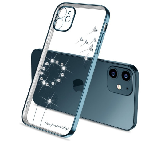 Ультратонкий чохол Electroplating Dandelion для iPhone 11 Pro Max - синій