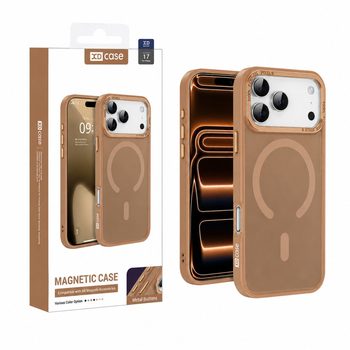 Чохол Xdcase з металевою рамкою камери та функцією MagSafe для iPhone 18 Pro Max/17 Pro Max — карамельний