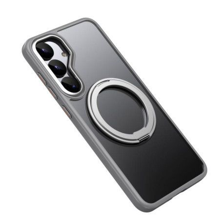 Ударозахисний чохол 360 Rotating MagSafe Magnetic Frosted на  для Samsung Galaxy S25+ 5G - сірий
