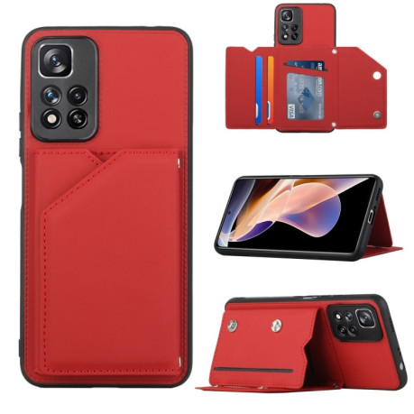 Протиударний чохол Skin Feel для Xiaomi Redmi Note 12 Pro 4G/11 Pro Global(4G/5G)/11E Pro - червоний