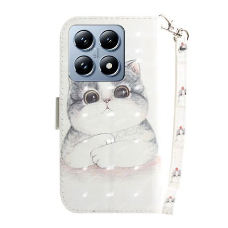 Чехол-книжка 3D Painting для Xiaomi 14T - Cat