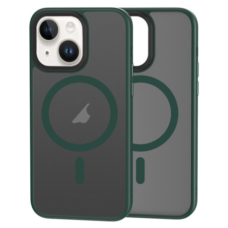 Чехол Brilliant Series MagSafe Micro-frosted на iPhone 15 Plus - зеленый