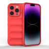 Силиконовый чехол Magic Flannel для iPhone 15 Pro - красный