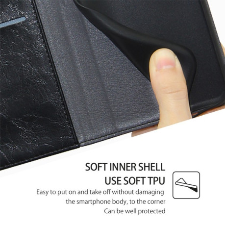 Чохол-книжка Geometric Stitching для Samsung Galaxy M55 5G - чорний