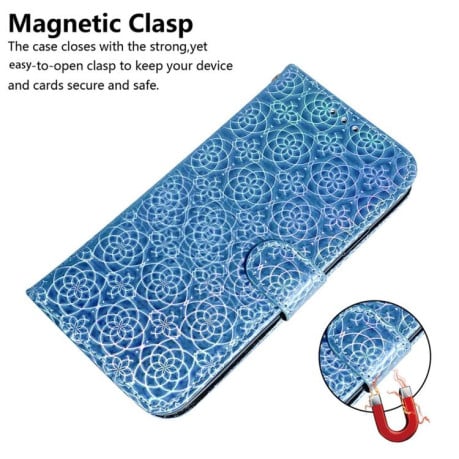 Чехол-книжка с цветной обложкой и магнитной застежкой Colorful Magnetic Buckle на OPPO A5x 5G / A3 4G / 5G / A3x 4G / 5G - синий