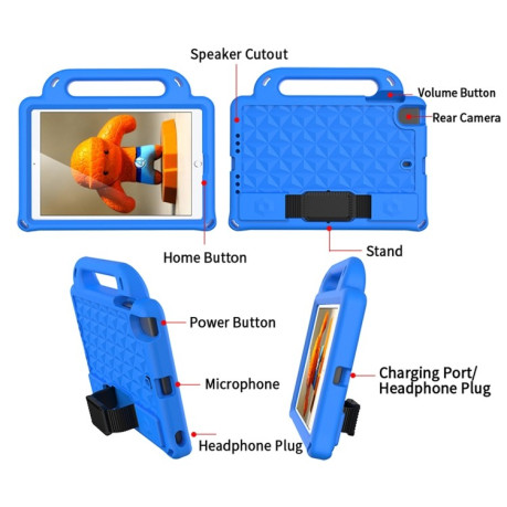 Противоударный чехол Diamond Series EVA для iPad mini 6 - синий