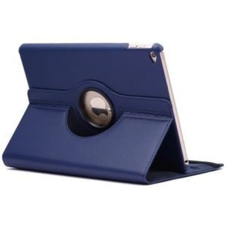 Чехол 360 Degree Litchi Texture Flip темно-синий для iPad Air 2