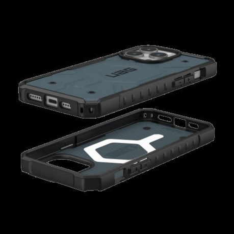 Оригинальный чехол UAG Pathfinder Magsafe для iPhone 15 Pro Max - cloud blue