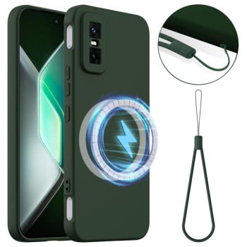 Силіконовий чохол Shockproof Silicone з Magsafe на Infinix GT 30 Pro - зелений