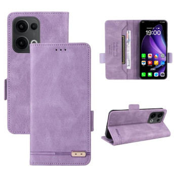 Чехол-книжка Magnetic Clasp Flip для OPPO Reno13 Pro - фиолетовый
