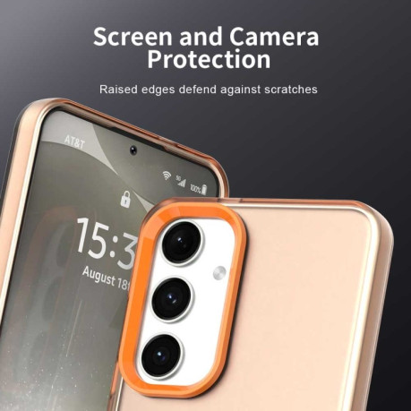 Протиударний чохол Candy Series для Samsung Galaxy S25 5G - помаранчевий