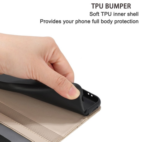 Чохол-книжка Cat Embossing Pattern на Xiaomi 14T Pro - бежевий