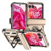 Противоударный чехол Sliding Camshield для Motorola razr 50 - золотой