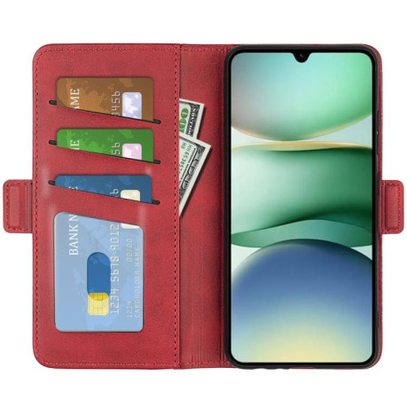 Чехол-книжка с двусторонней магнитной застёжкой на Xiaomi  Redmi A5 4G 173.3mm - красный