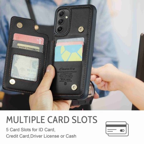 Чехол CaseMe C22 Card Slots Holder RFID Anti-theft для Samsung Galaxy A54 5G - черный
