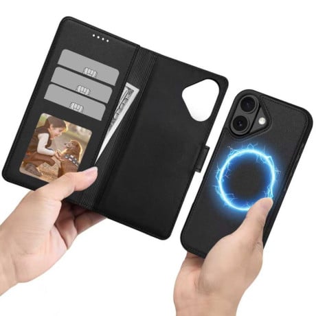 Чохол-книжка Tech-Protect Wallet MagSafe на iPhone 17 - Matte Black