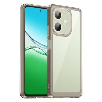 Протиударний чохол Colorful Acrylic Series із кольоровою силіконовою боковиною на Xiaomi OPPO A5 Pro 4G - сірий