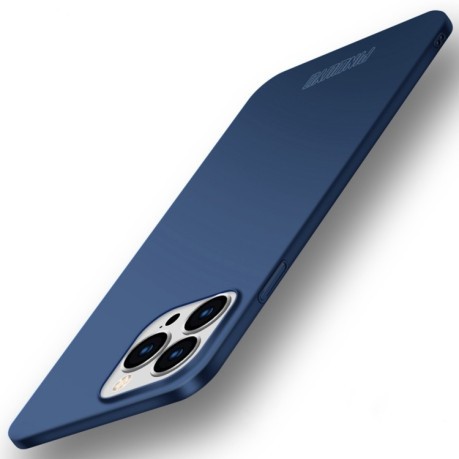 Ультратонкий чохол PINWUYO Micro-Frosted PC Ultra-thin Hard на iPhone 15 Pro - синій