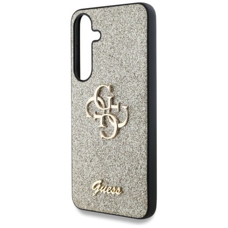Оригінальний чохол Guess Big 4G Metal Logo Fixed Glitter для Samsung Galaxy S25 Plus - Gold