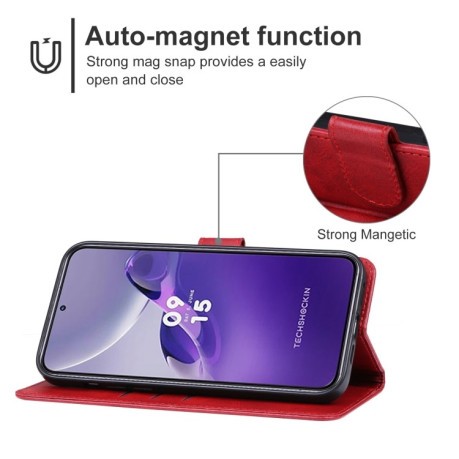 Чехол-книжка EsCase для Samsung Galaxy A24 4G - красный