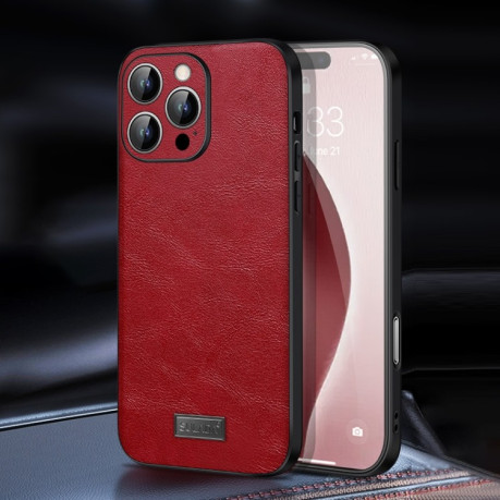 Чехол SULADA Handmade для iPhone 16 Pro Max - красный