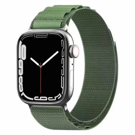 Ремешок Nylon Loop для Apple Watch Series 8/7 41mm/40mm /38mm - зеленый