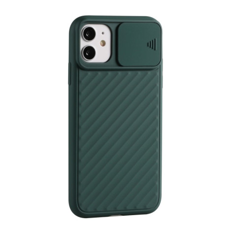 Чехол Sliding Camera на iPhone 12/12 Pro - зеленый