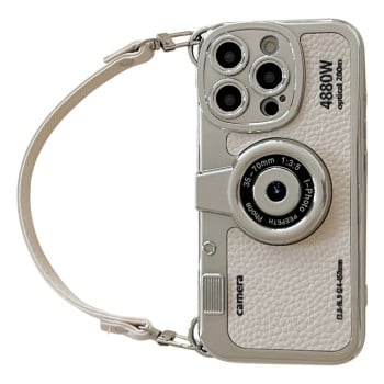 Протиударний чохол Camera Style для iPhone 16 Pro Max - білий